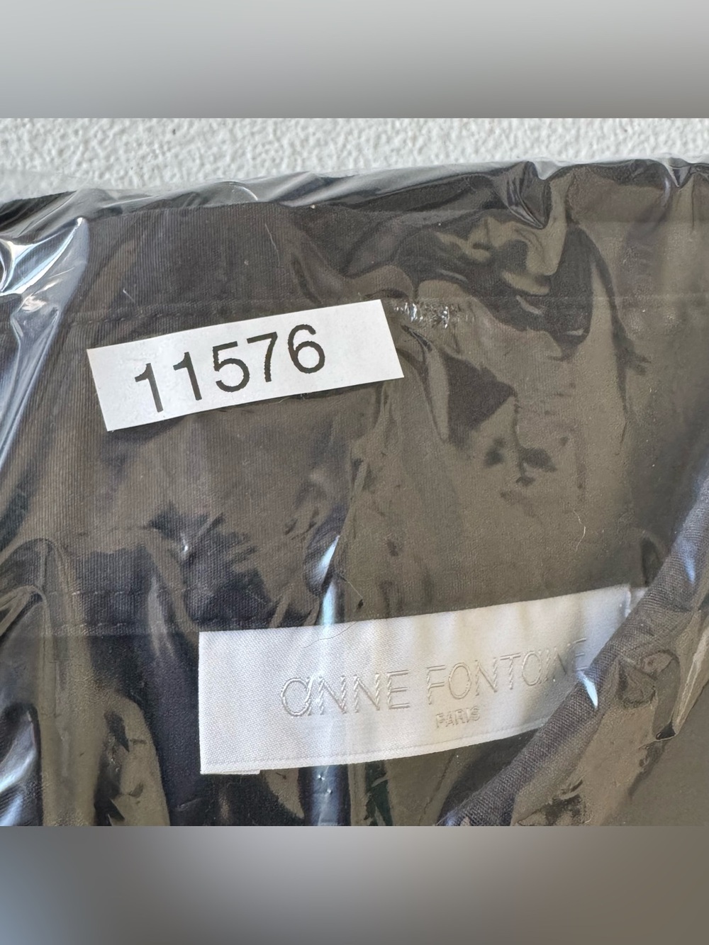 Anne Fontaine Nuage Shirt Black Stretch Jersey Shirt With Fitted Size 44 - Picture 15 of 15